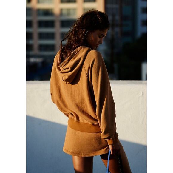 (XS) Free People Movement Fast Break Hoodie in Camel Size XS - Picture 2 of 6